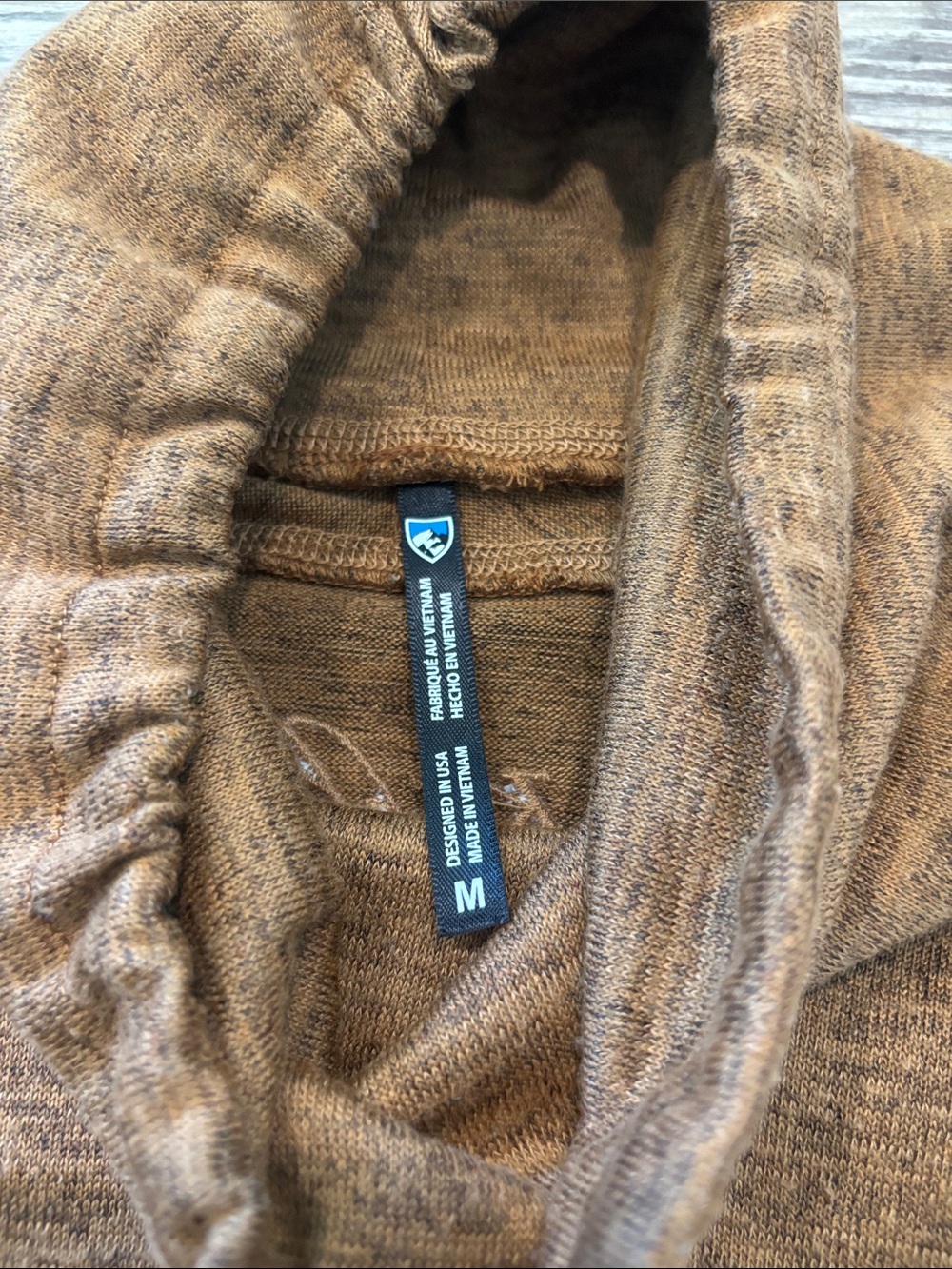 Kuhl Women's Lea Pullover Camel Colored Sweatshirt Women's Size Medium in EUC - Picture 3 of 15